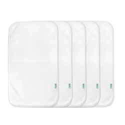 green sprouts Stay-Dry Burp Pads 5pk White