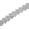 Haus of Brilliance Silver 1.0 cttw Diamond "Arrow" Shape Tennis Link Bracelet " - 4 of 4