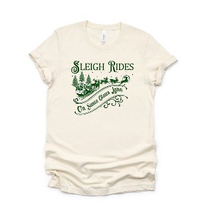 Simply Sage Market Women's Sleigh Rides On Santa Claus Lane Short Sleeve Graphic Tee - 1 of 2