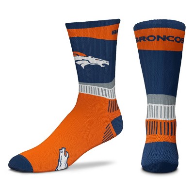 NFL Denver Broncos Fan Crew Socks - L