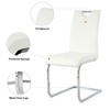 ALEXOUN Modern Dining Chairs Set of 2, PU Faux Leather High Back Upholstered Chairs, with Silver Metal Legs,for Kitchen,Living,Bedroom,Dining Room - 4 of 4