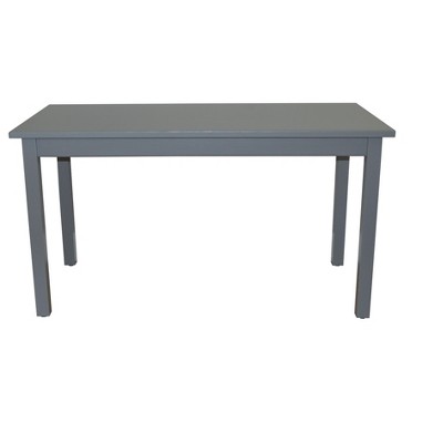 HomeRoots 48" Gray Solid Wood Dining Table