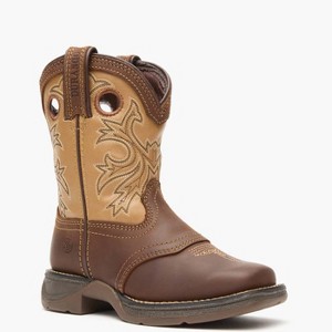 Kids Lil’ Rebel by Durango Little Kids’ Brown Tan Western Boot - 1 of 4