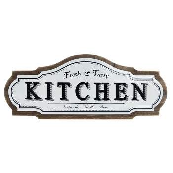 VIP Wood 24 in. White Kitchen Wall Sign