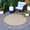 Courtyard CY0727 UV & Stain Resistant Non-Shedding Power Loomed Indoor/Outdoor Rugs - Safavieh - 2 of 3