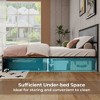 Tangkula Full Size Bed Frame w/ 2 Storage Drawers LED Lights Slats Support Modern - 4 of 4