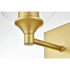 Elegant Lighting Foster 1 light Chrome and Clear Bath Sconce - 4 of 4