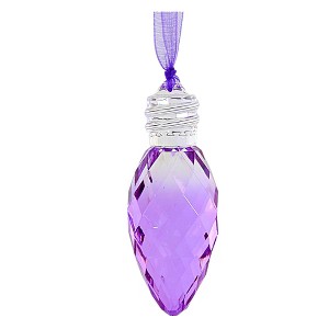 3.75 In Facet Christmas Bulb Ornament Light Reflecting Tree Ornaments - 1 of 2