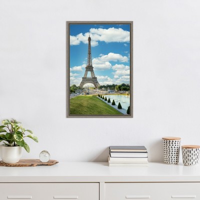 Eiffel Tower Paris Framed Canvas Print 16 x 23 inches