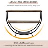 NicBex Demilune Shape Console Table with Textured Metal Frame,Industrial Style Entryway Table,Sofa Table for Entryway,Hallway,Living Room - 4 of 4