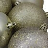 Northlight 12ct Shatterproof 4-Finish Christmas Ball Ornament Set 4" - Gold - 2 of 3