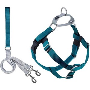 2 Hounds Design Freedom No Pull Dog Harness | Adjustable Dog Harness | Small, Medium & Large Dogs | Made in USA | 1" XXL Teal - 1 of 4