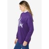 Woman Within Women's Plus Size Layered-Look Sweatshirt - 4 of 4