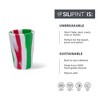 Silipint: Silicone 1.5oz Shot Glasses: 6 Pack - 3 Poinsettia & 3 Peppermint - 3 of 4