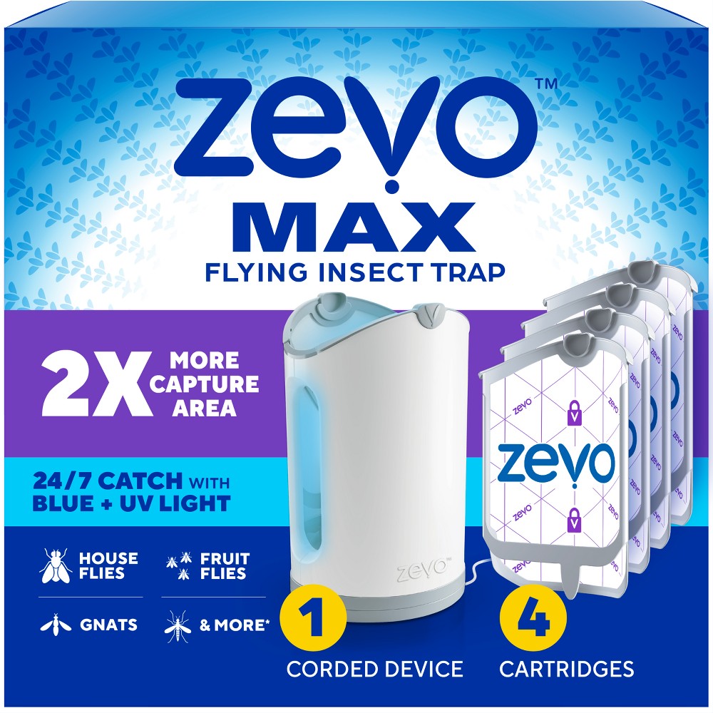 Zevo Max Starter Kit 1 Device and 4 Carts