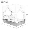 Isabel PE Wicker Patio Daybed with Canopy, Outdoor Furniture with Adjustable Seats, Daybed Queen Bed Tanning Near Me - Maison Boucle - 3 of 4