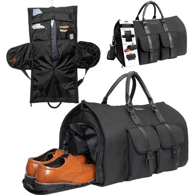 Jack Abrahams 20-In Twill Nylon Convertible Garment Bag Duffel