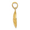 Black Bow Jewelry 14k Yellow Gold Satin and Textured Basketball Pendant, 13mm - 2 of 4