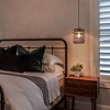 LNC Mocha 1-Lights 8" Farmhouse Cylinder Pendant  Lights,  Antique Black - 4 of 4