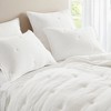 AENKYO All-Season Cotton Gauze Quilt, King 3-Piece Embroidered Crinkled Bedding, Lightweight Collection，comforter set - 2 of 4