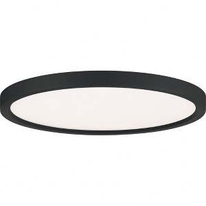 Quoizel Lighting Outskirts 1 - Light Flush Mount in  Earth Black - 1 of 2