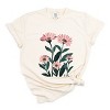 Simply Sage Market Pink Daisies Watercolor Garment Dyed Tee - 2 of 4