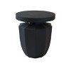 NicBex 18.1" Modern Outdoor Side Table,Heavy-Duty Round End Table with Faux Terrazzo Finish,Patio Table for Garden,Poolside,Outdoor Furniture - 2 of 4