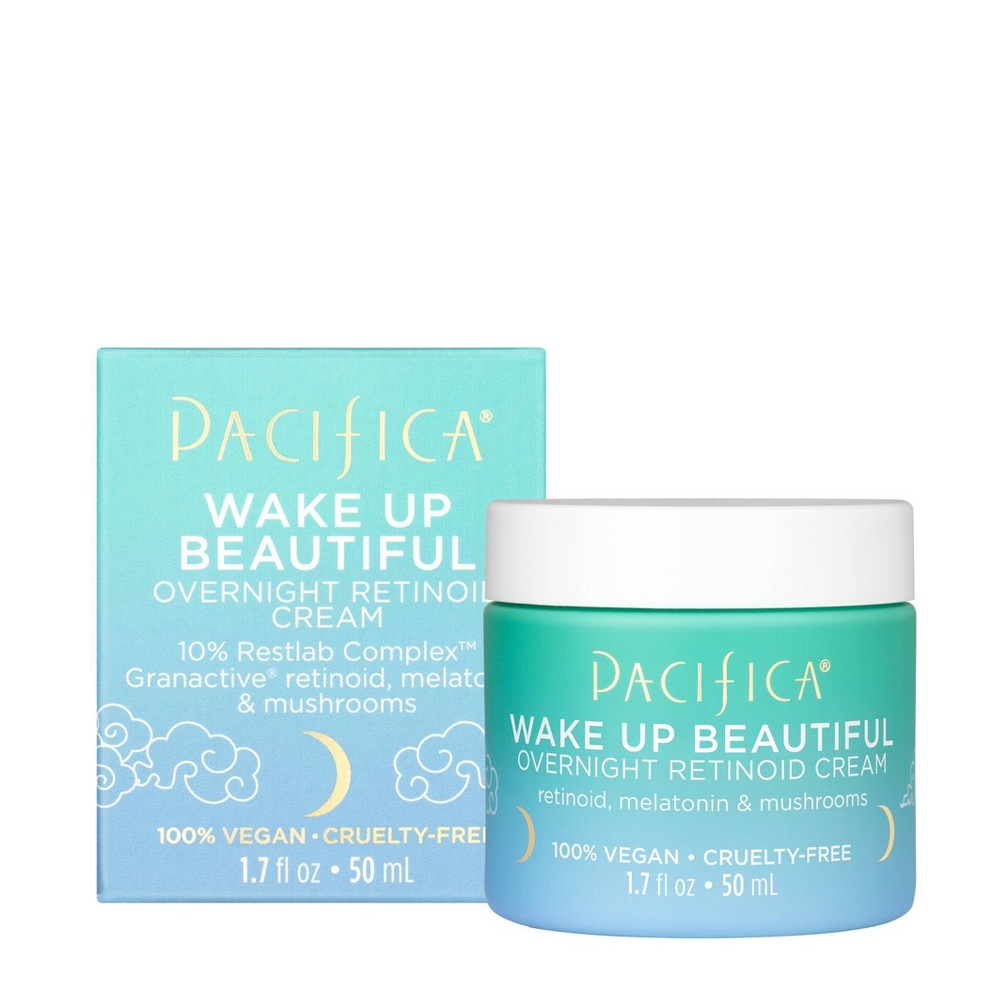 Photos - Cream / Lotion Pacifica Wake Up Beautiful Overnight Retinol Cream - 1.7 fl oz 