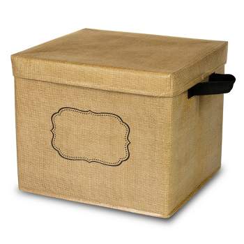 Teacher Created Resources® Burlap Design Storage Box with Lid