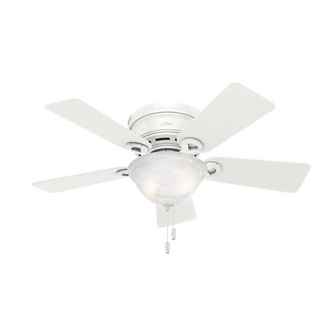 42 Conroy Low Profile Ceiling Fan White Includes Energy Efficient Light Hunter Target
