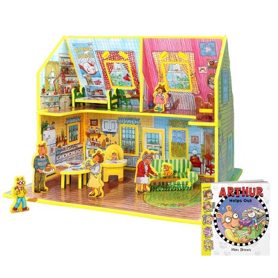 Storytime Toys Arthur Toy House 3D Puzzle - Book and Toy Set - 3 in 1 - Book, Build, and Play