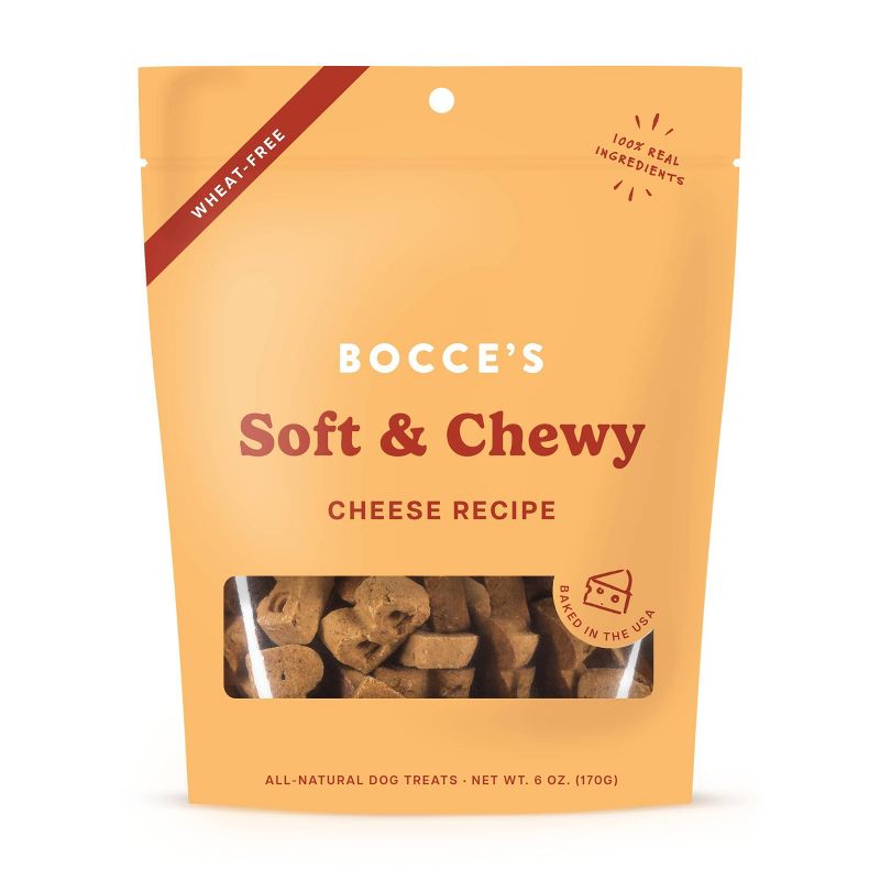 Bocce&#39;s Bakery Cheese Basic Soft and Chewy Dog Treats - 6oz, 1 of 5