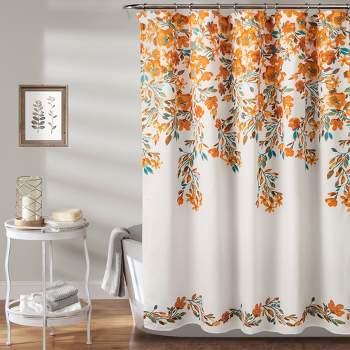 Royal Empire Shower Curtain Orange - Lush Décor : Target