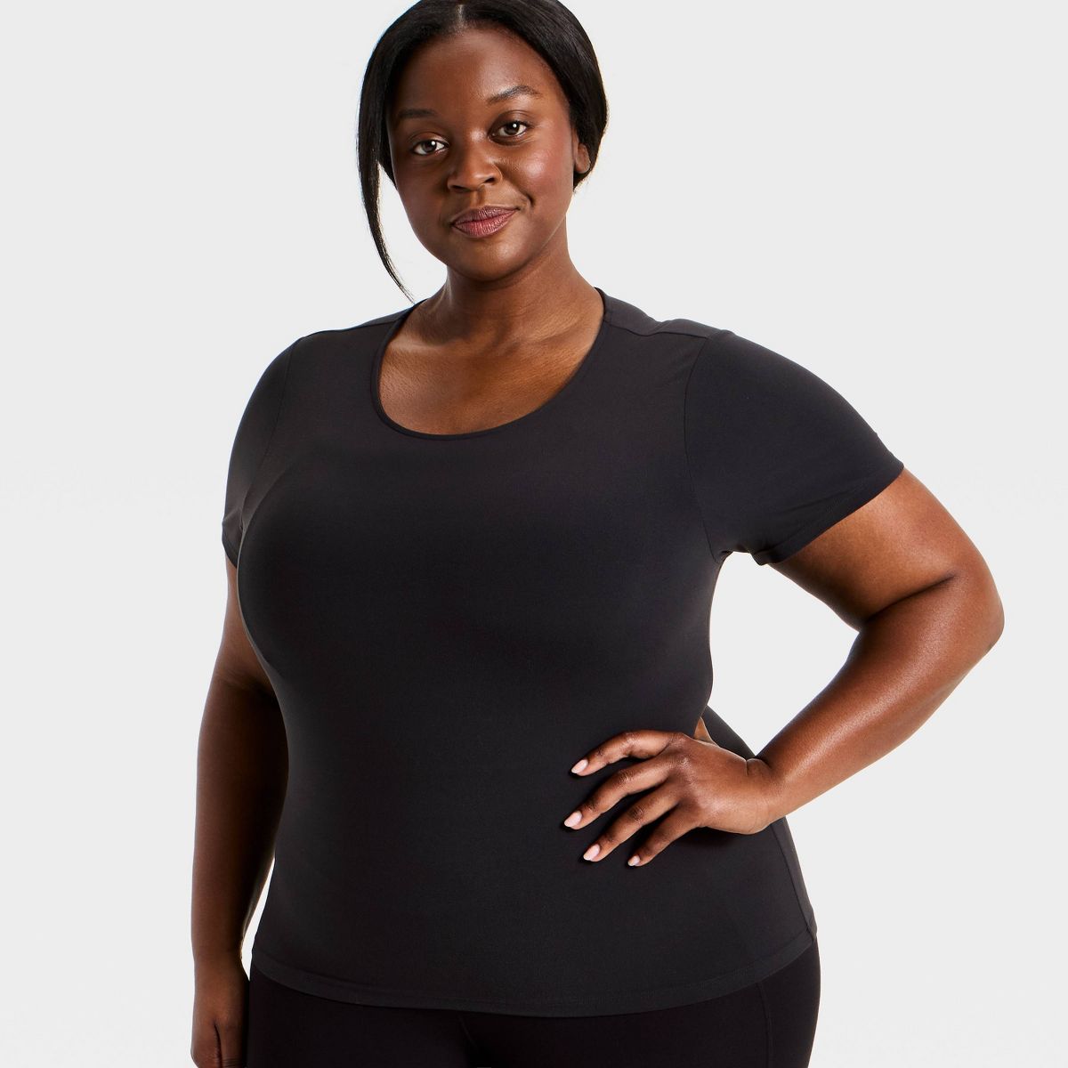 Women's Everyday Soft Cropped Short Sleeve T-Shirt - All In Motion™ - thumbnail 10