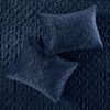 Gracie Mills Gayle 3-Piece Casual Geometric Velvet Quilt Set - 3 of 4