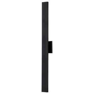 C Cattleya 40in. Black Dimmable 46W LED Outdoor Wall Lantern Sconce with Frosted Glass - 1 of 4