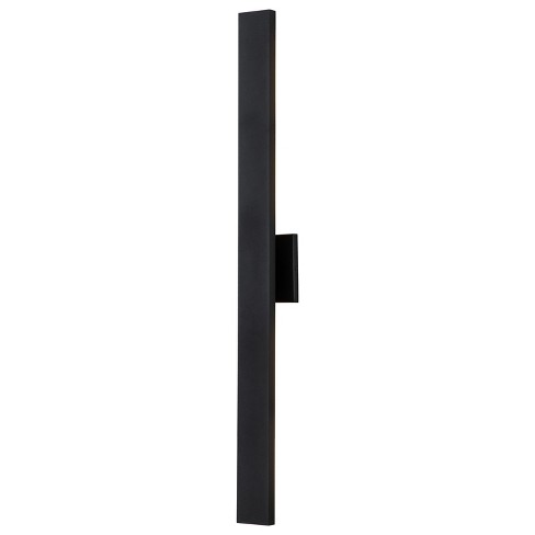 C Cattleya 40in. Black Dimmable 46W LED Outdoor Wall Lantern Sconce with Frosted Glass - image 1 of 4