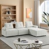 NicBex Modern Upholstered Modular Sectional Sofa Large L-Shaped Comfy Sofa with Soft Cushion for Living Room,Apartment - 4 of 4