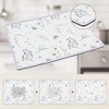 REGALWOVEN Diatomaceous Stone Dish Drying Mat, Floral Quick Dry Dish Drying Mats for Kitchen Counter, Dishes, Cups, and Utensils - 4 of 4
