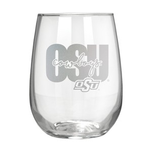 NCAA Oklahoma State Cowboys The Vino Stemless 17oz Wine Glass - Clear - 1 of 1