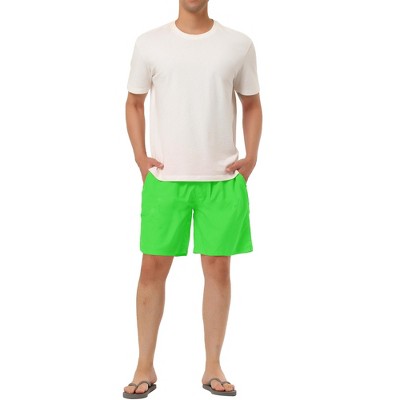 TATT 21 Men's Summer Casual Beach Drawstring Waist Surfing Mesh Lining Swim Shorts Green 32 — фото 2