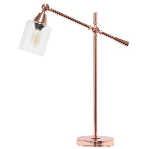 Marble and best sale rose gold lamp