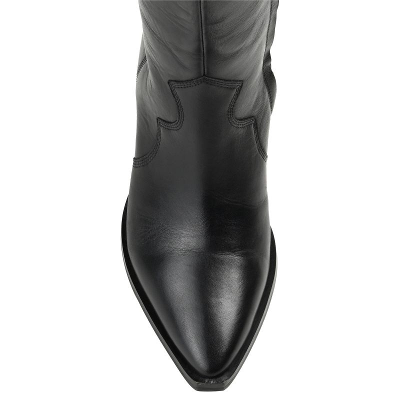 Journee Signature Wide Calf Women's Genuine Leather Tru Comfort Foam™ Pryse Boot, 4 of 10