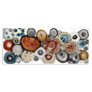 Stupell Industries Collage of Earth Geodes Natural Blue Brown Grey, 17" x 7" - 1 of 4