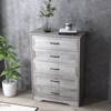 5/6 Drawer Dresser Farmhouse Storage Cabinet, Tall Chest of Drawers, Modern Wood Large Storage Closet Organizers for Living Room, Entryway, Hallway - 2 of 4