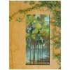 Cottage Garden West of The Wind Woodland Grove Green, Blue, Brown 48 x 24 Inch Waterproof Gallery Wrapped Canvas, Outdoor Garden, Yard, Patio All - 2 of 2