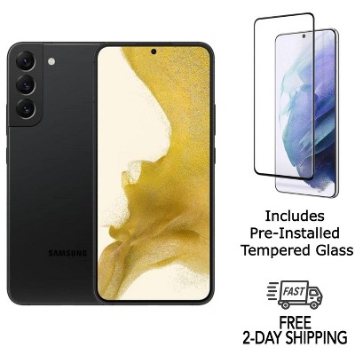 Refurbished Samsung Galaxy S22 Plus 5G S906U (T-Mobile Only) 128GB Phantom Black (Grade B)w/ Pre-Installed Tempered Glass