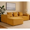 Resenkos Modular Sofa Set, Flexible & Expandable, Sectional Couch for Living Room, Easy Assembly And Space-Saving Design, Corduroy, Gray - 3 of 4