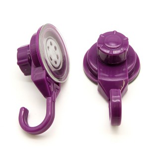 Evideco French Home Goods Set of 2 Strong Hold Vacuum Suction Cup Hooks for Shower & Kitchen – Perfect for Loofah, Towels & More - 1 of 4