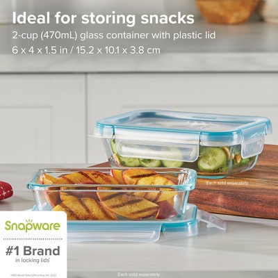 Snapware Total Solution Clear Plastic Food Storage Container Set, 10 Piece